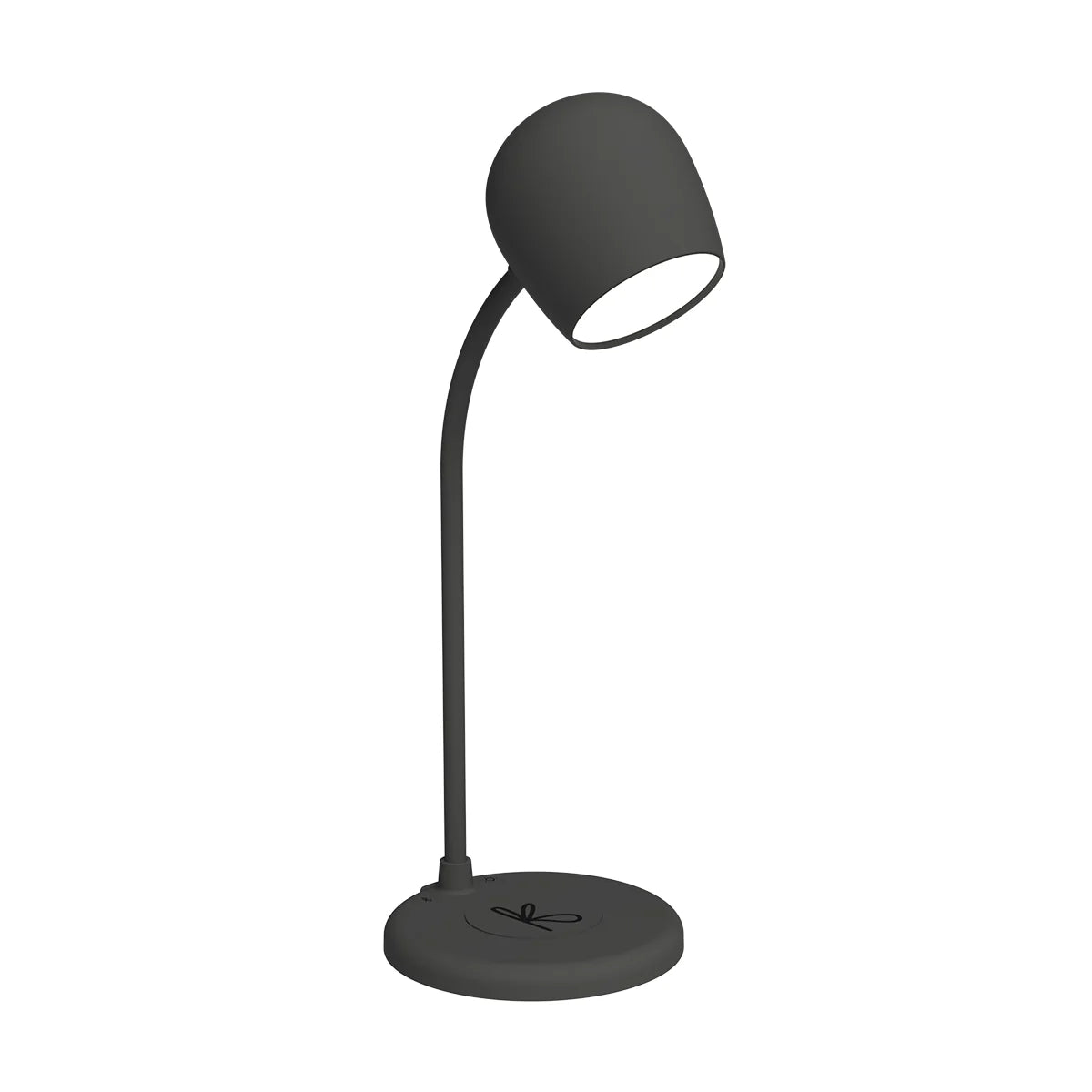 Kreafunk Ellie Black Lamp with built-in Bluetooth speaker and wireless charger