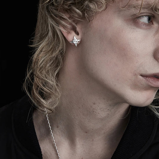 Limited edition silver hoop earrings from Stolen Girlfriends Club