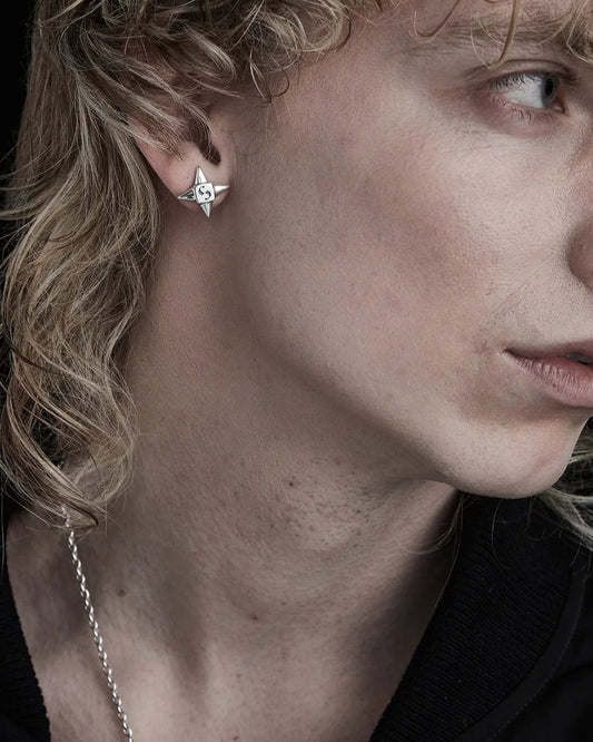 Limited edition silver hoop earrings from Stolen Girlfriends Club