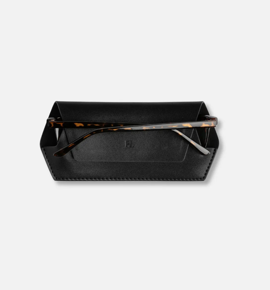 Leather Glasses Case – Black
