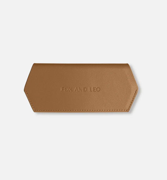 Leather Glasses Case – Tan