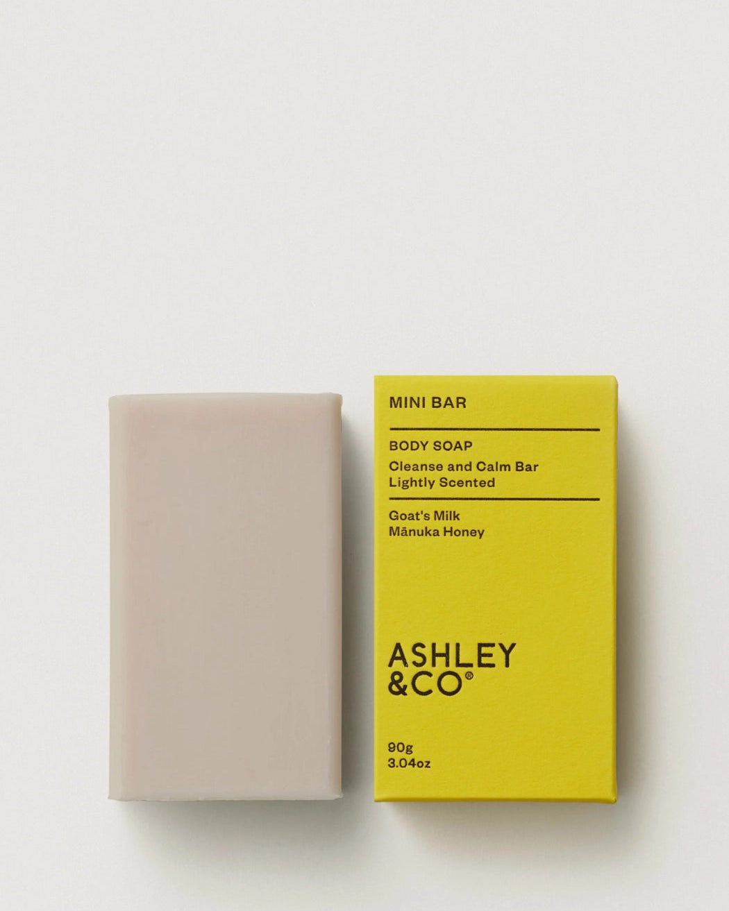 Ashley & Co Tui & Kahili Liquid Washup Soap along side it's gorgeous bright yellow packaging