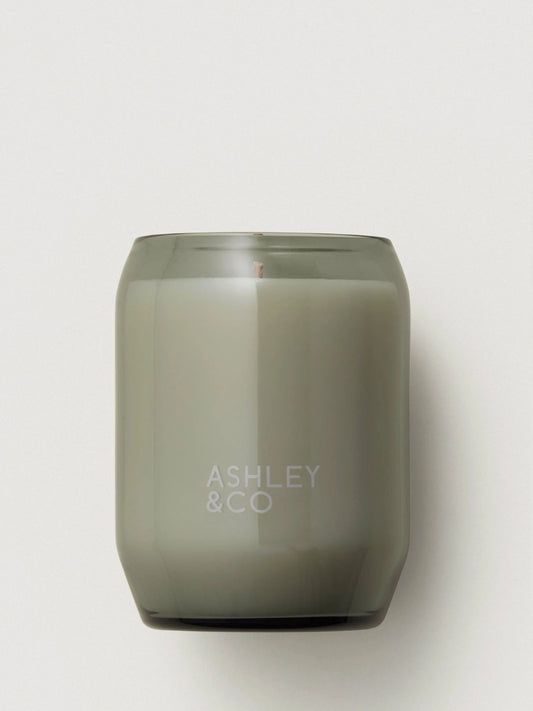Ashley and Co Waxed Perfume Candle in the Tui and Kahili scent on a white background