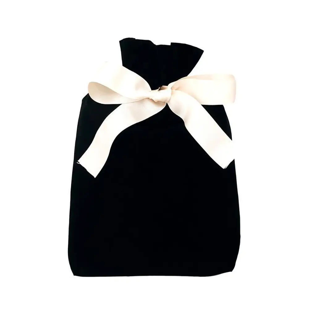 Black medium reusable fabric gift bag from Hunted + Co.
