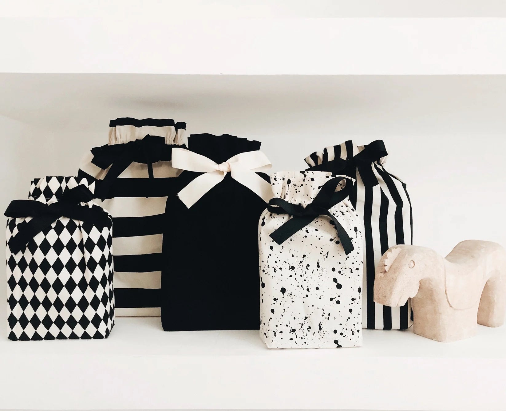 Collection of stylish sustainable gift bag perfect for eco-conscious gift wrapping