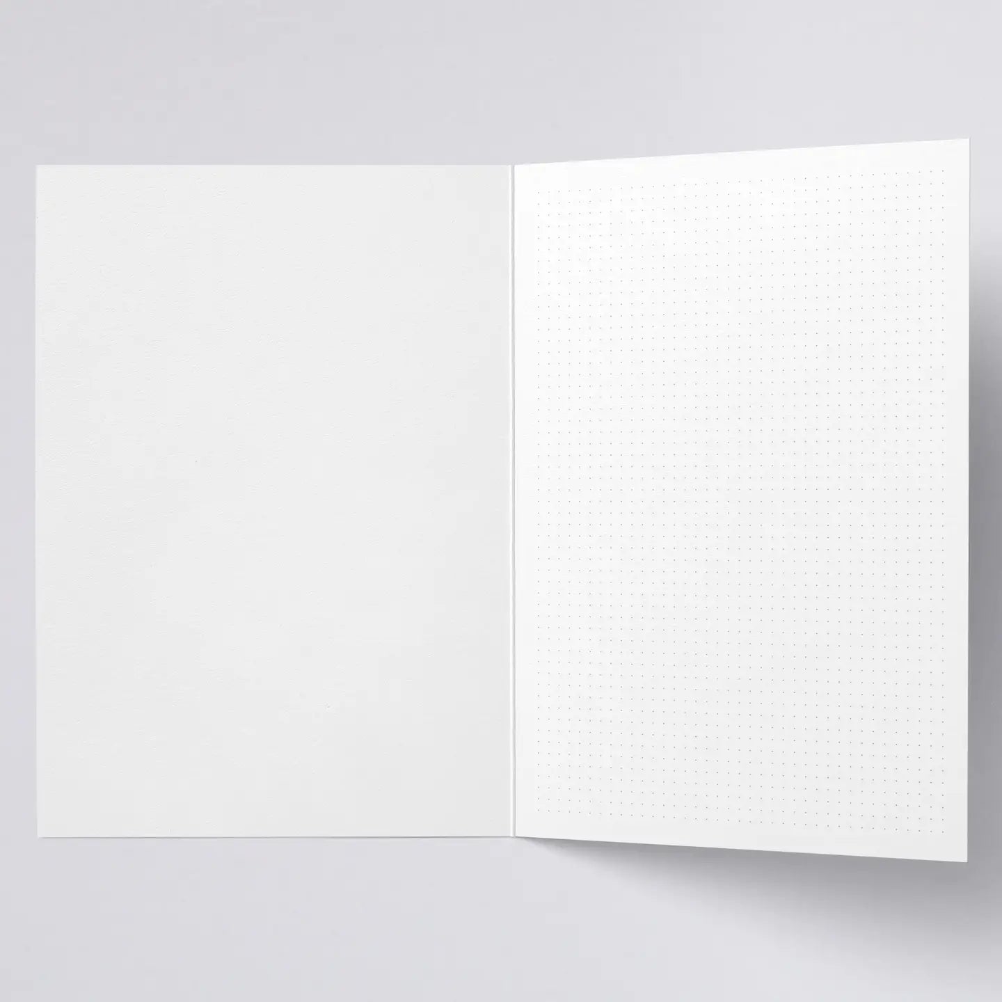 German-made Nuuna greeting card with subtle dot grid inside.