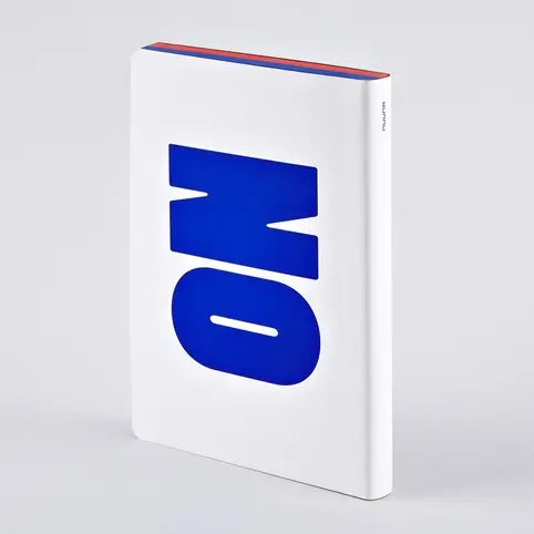 Nuuna Yes/No notebook - the no side with blue letters. The other side says yes :P