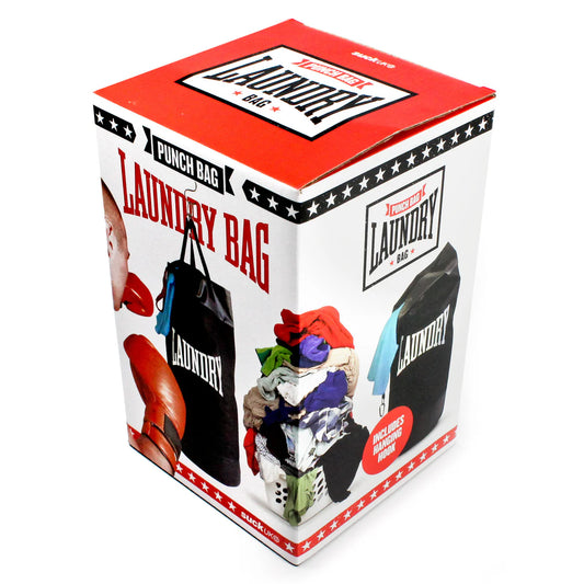 Suck UK Punch Boxing Laundry Bag in its box