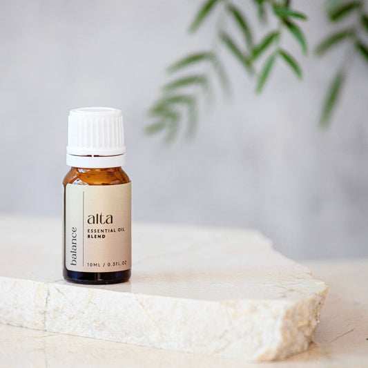 Alta Balance Essential Oil Blend 10 mL bottle – grounding and calm aromatherapy.