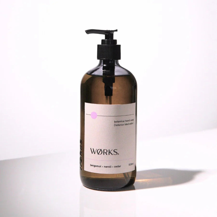 WØRKS Bergamot Liquid Hand Soap 500ml |  Bergamot + Neroli + Cedar